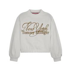 TOMMY HILFIGER - Polerón Con Logo New York City Blanco Niña