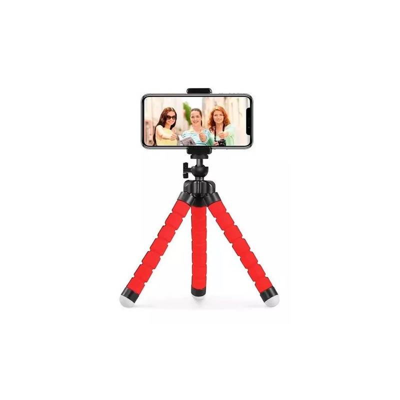 Mini Trípode 18cm Selfie Flexi Pod Para Camara y Celular Negro