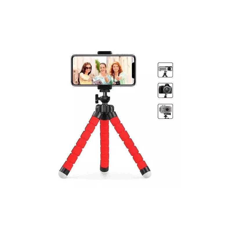 Mini Trípode 18cm Selfie Flexi Pod Para Camara y Celular Negro