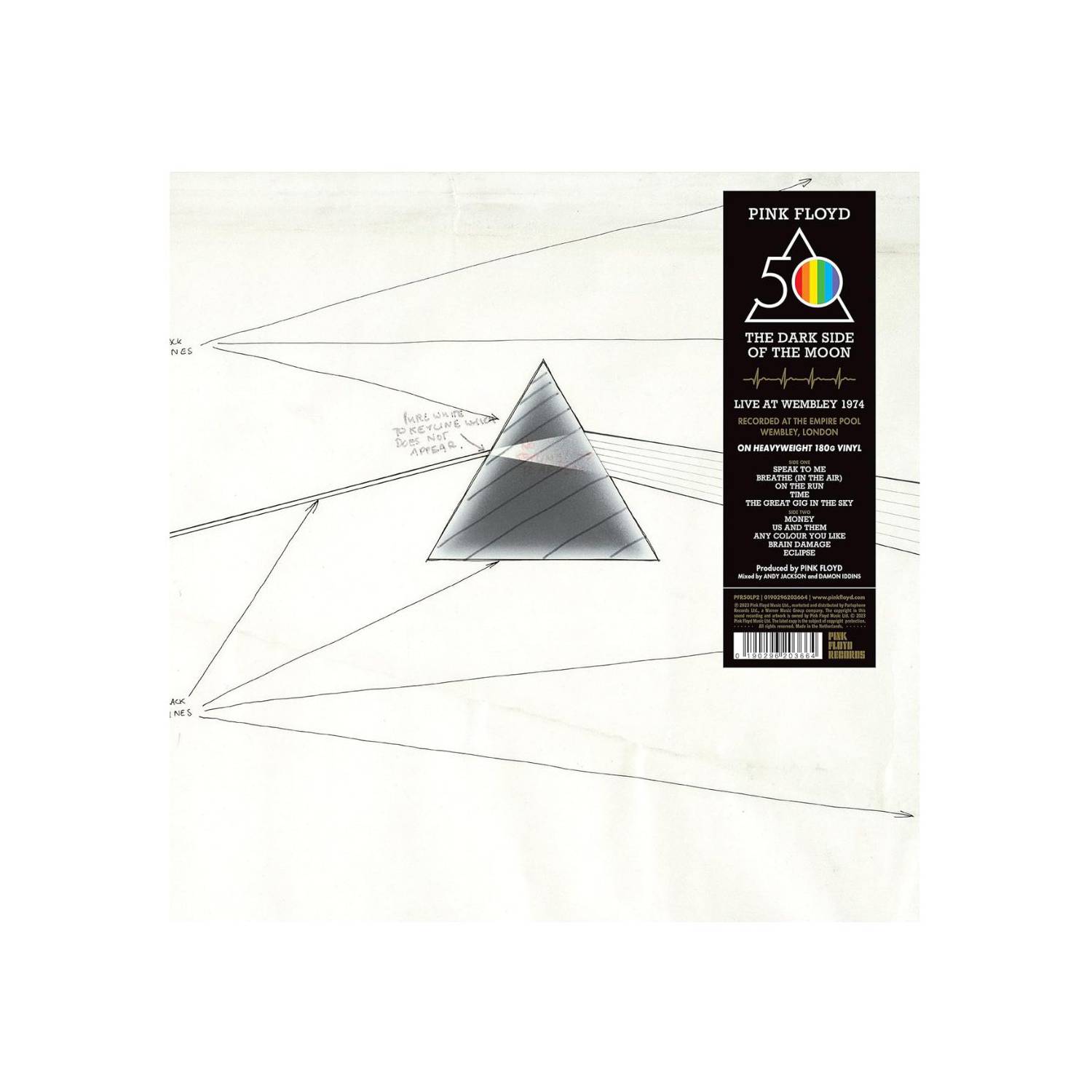 HITWAY MUSIC PINK FLOYD - DARK SIDE OF THE MOON LIVE AT WEMBLEY - VINILO