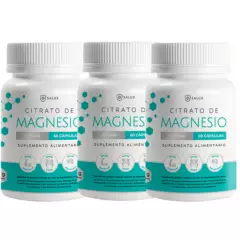 PALIKOS FITNESS - Pack 3 Citrato de magnesio/ 180 capsulas/ 600 mg