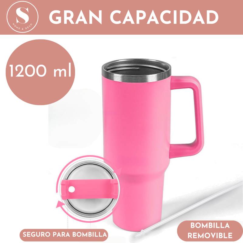 ONE2GO Vaso Termico Mug 1,2L Inox Frio Calor - Lila