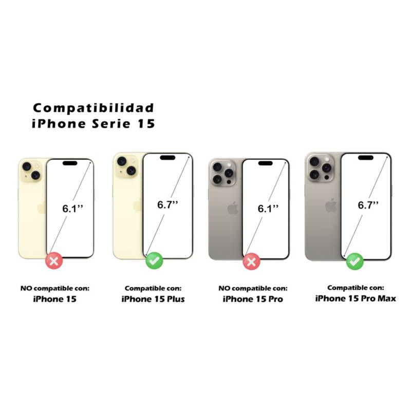 CELLBOX Pack de 3 Láminas Micas de Vidrio Templado 9H para iPhone 15 Pro  Max