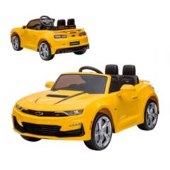 ANSALDO - Auto A Bateria para niños Chevrolet Camaro Amarillo