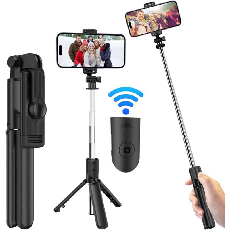 GENERICO Selfie Stick Trípode Remoto Bluetooth