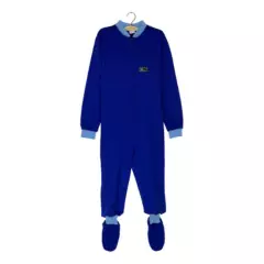 K NABIL - Pijama Enterito Talla 10 a 12 - Azulino - Osito de Algodón - Azul