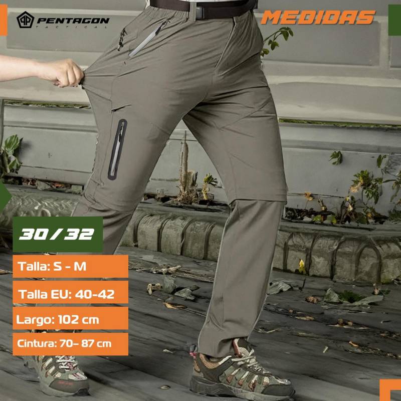 PENTAGON Pantalon Trekking Outdoor Pentagon Desmontable