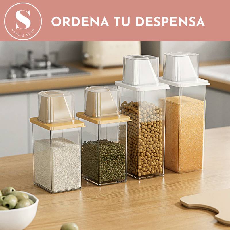 Pack Despensa de Alimento Contenedor Cereales GENERICO