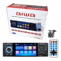 AIWA - Radio Aiwa 1 Din Con Pantalla 4.1 + Cámara De Retroceso Auto