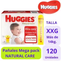 HUGGIES - Huggies Natural Care Talla XXG 120un