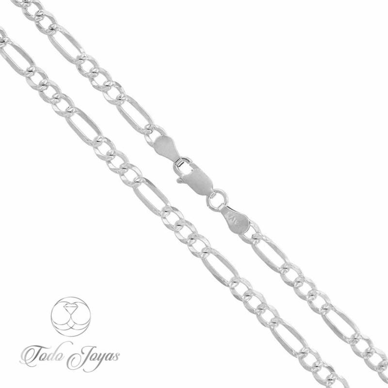 TODOJOYAS Cadena Plata 925 4mm 60cm Modelo Cartier