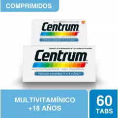 CENTRUM - CENTRUM MULTIVITAMINICO MULTIMINERAL 60 COMPRIMIDOS RECUBIERTOS