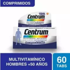 CENTRUM - CENTRUM SILVER HOMBRE MULTIVITAMINICO MINERA MAS DE 50 AÑOS 60 COMPRIMIDOS