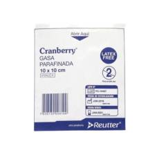 CRAMBERRY - Gasa Parafinada 10cm x 10cm Unidad Cranberry