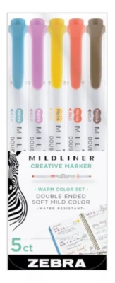 Zebra Mildliner Colores Cálidos – La Libretería