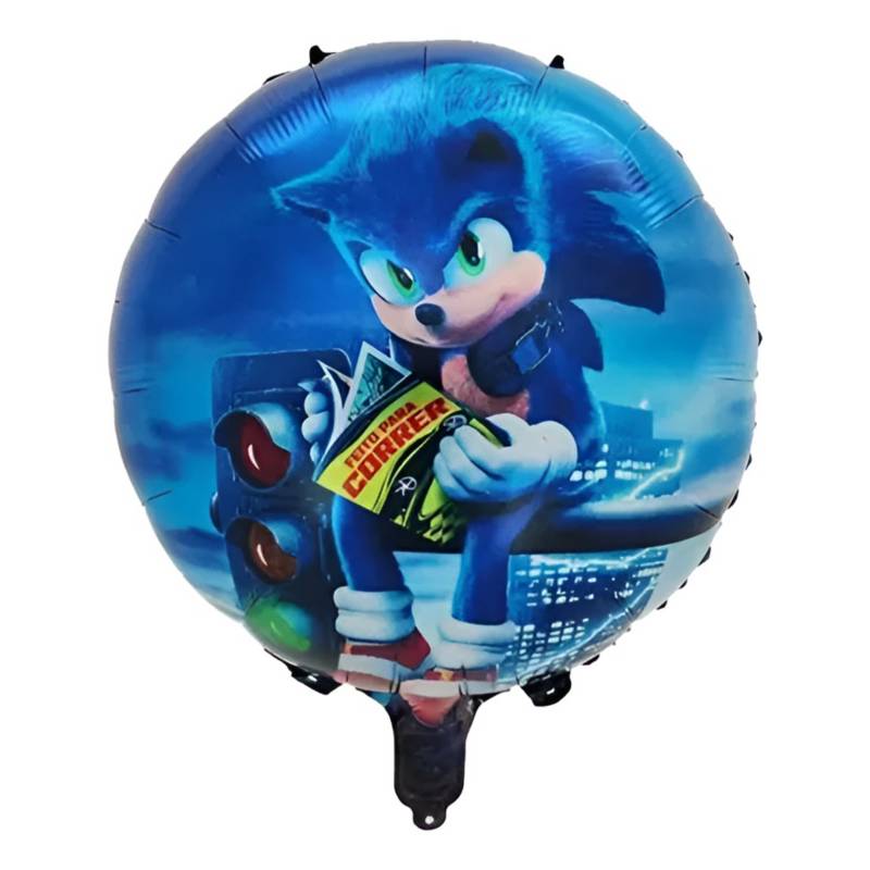 GENERICO X5 Globos Sonic Set Cumpleaños Sonic Decoracion Cumpleaños