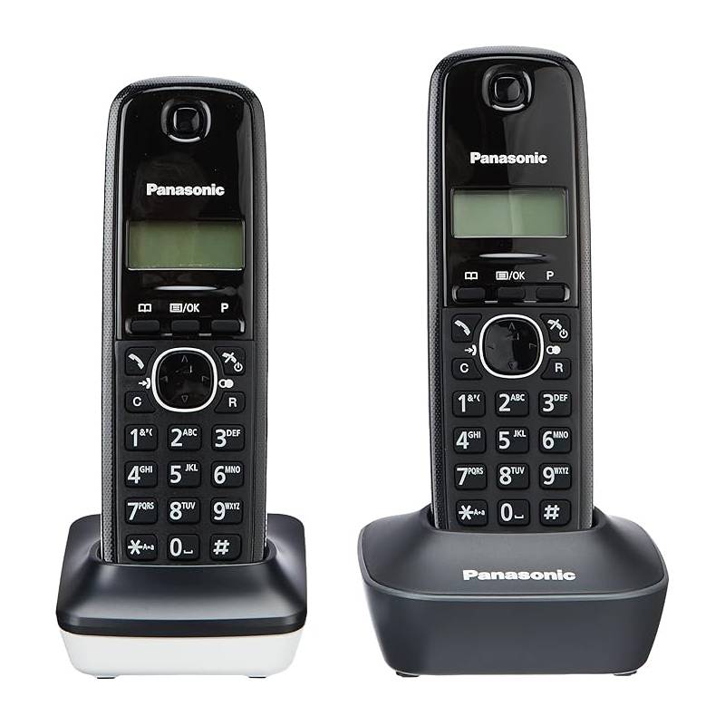 Panasonic KX-TG1612FRW - 2 teléfonos fijos inalámbricos DECT