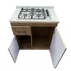 PROIC - Mueble con encimera 80cm - Cafe