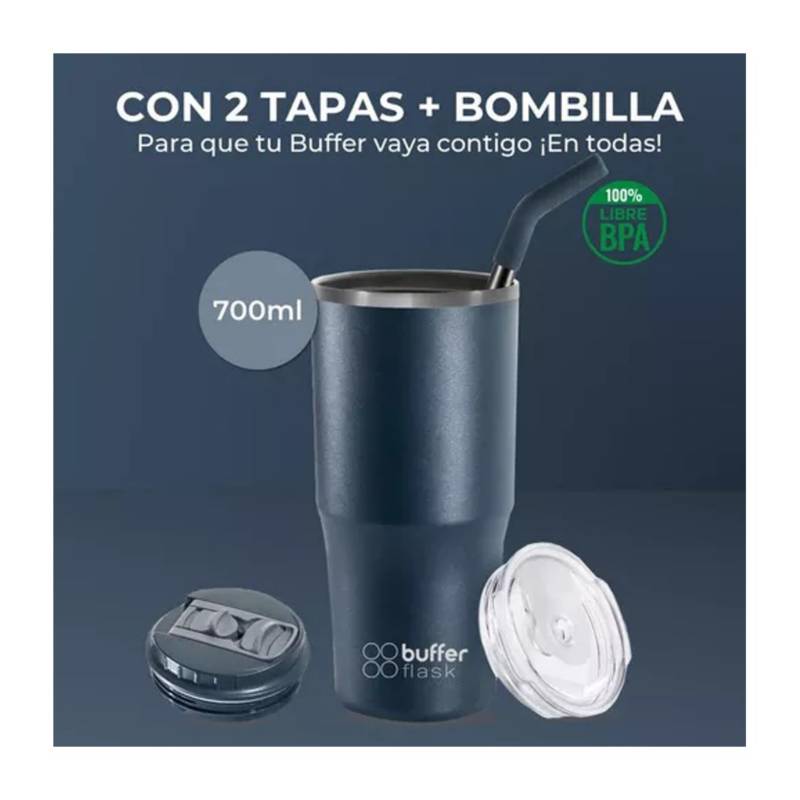 BUFFER FLASK Termo Para Cafe Vaso Térmico Mug Buffer 500ml 17oz Sellable