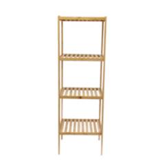 NEWTREE - Mueble Estante Repisa de Bambú 4 Pisos 36x33x110cm