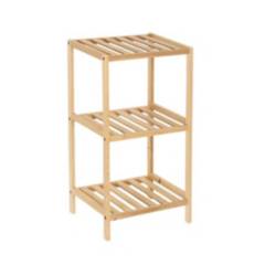 NEWTREE - Mueble Estante Organizador Repisa de Bambú 3 Pisos 36x33x80cm