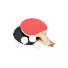 INFITNESS - Set 2 Paletas Ping Pong Estuche + 3 Pelotas - SC