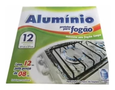GENERAC Papel Aluminio 12 Laminas Protector Cocina Estufa Fogón Gas