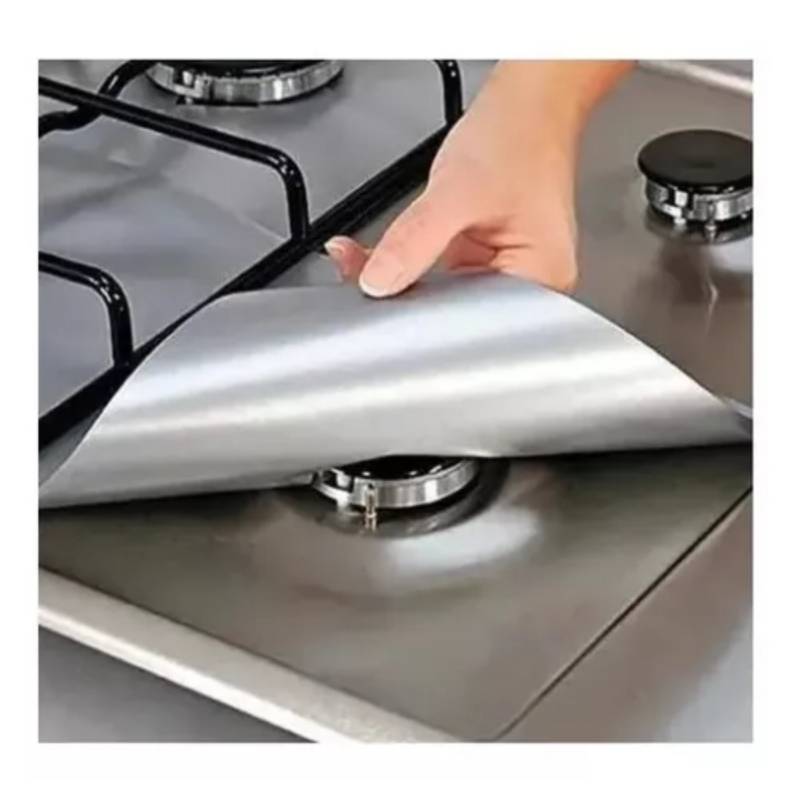 GENERICO Pack 12 Lamina De Aluminio Protector Cocina Estufa Gas