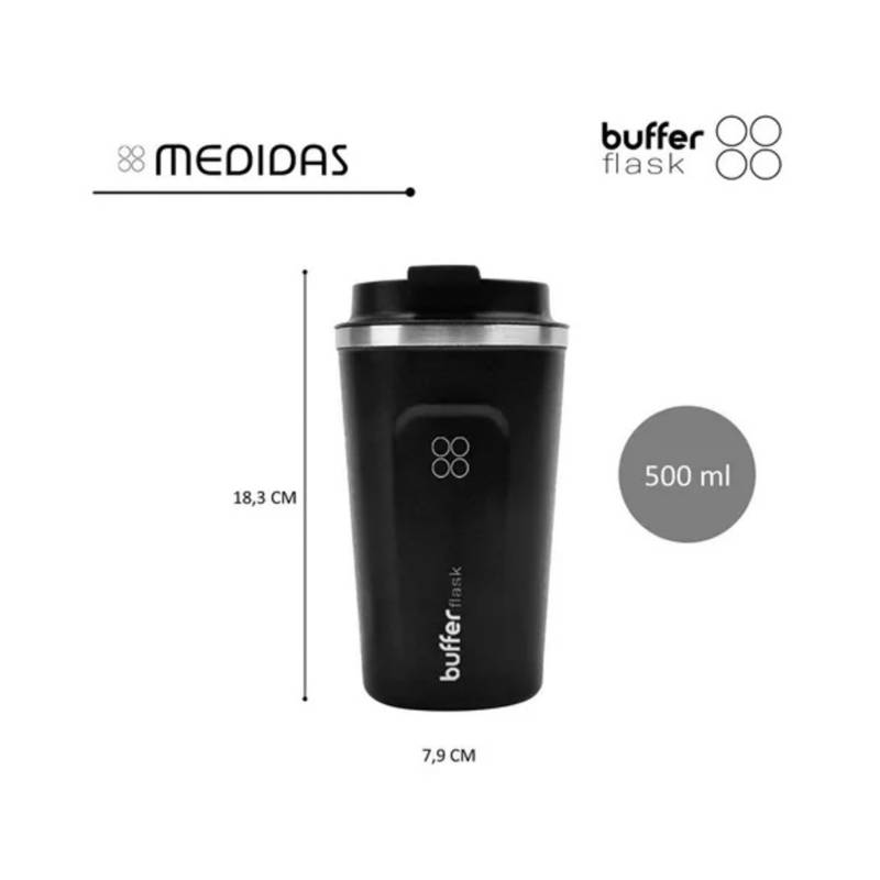 BUFFER FLASK Termo Para Cafe Vaso Térmico Mug Buffer 500ml 17oz Sellable