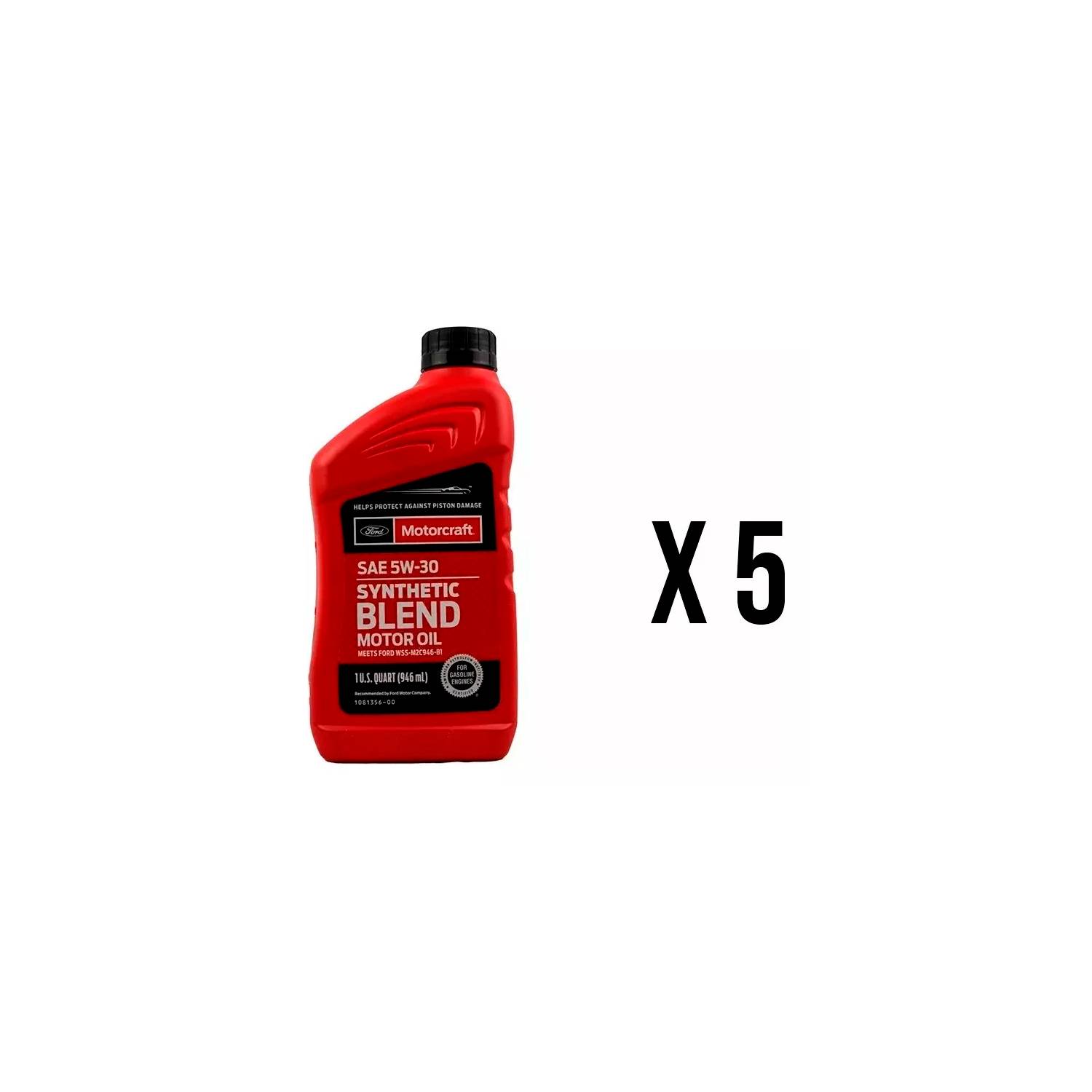 Aceite Motor Sintético 5w30 Ford Motorcraft 4 Litros