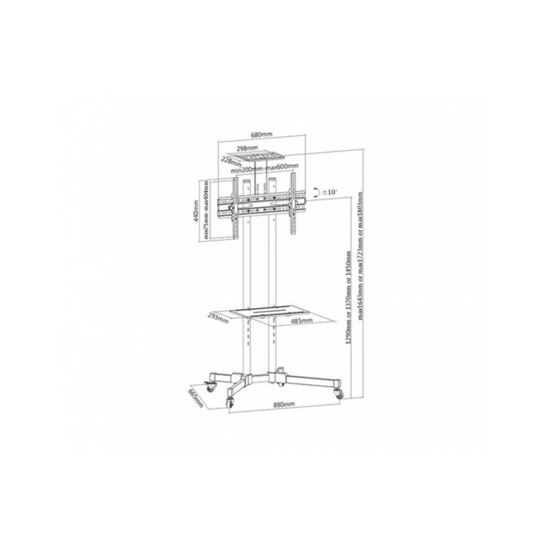 Soporte para tv tipo pedestal con ruedas – IanG Bolivia