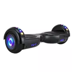 ATLETIS - Hoverboard PRO Bluetooth Luces 6,5" 12 Km/h Negro