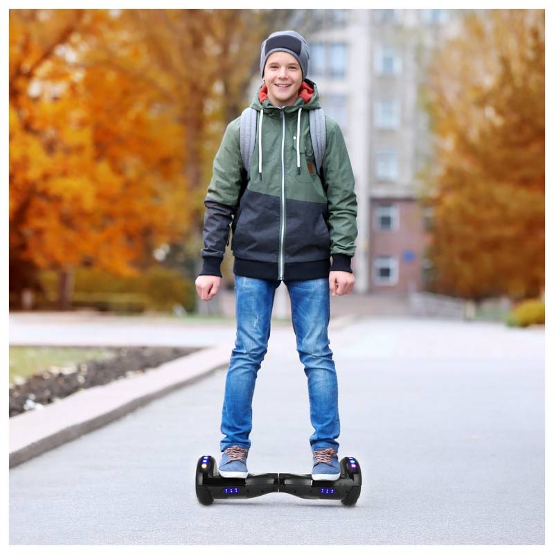 Atletis - Hoverboard PRO Bluetooth Luces 6,5 12 Km/h Negro