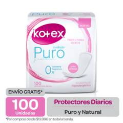 KOTEX - Protector Diario Kotex  Puro y Natural - 100 un