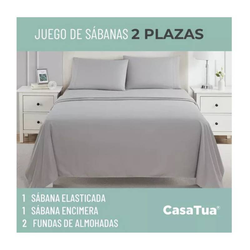 CASATUA Sabanas Estampadas Casatua Ultra Suaves - 2 Plazas