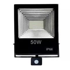 GENERICO - Foco Led Con Sensor De Movimiento 50w Reflector Ip66