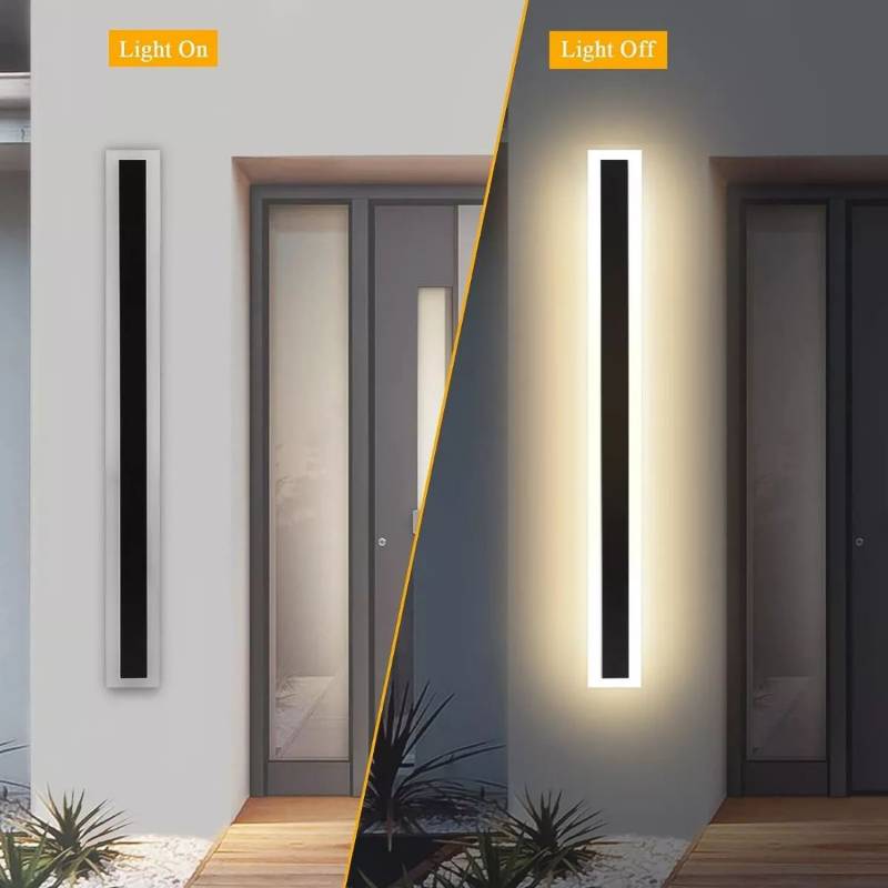 GENERICO Luz Foco Aplique Para Pared Led Exterior Blanco Calido 80cm