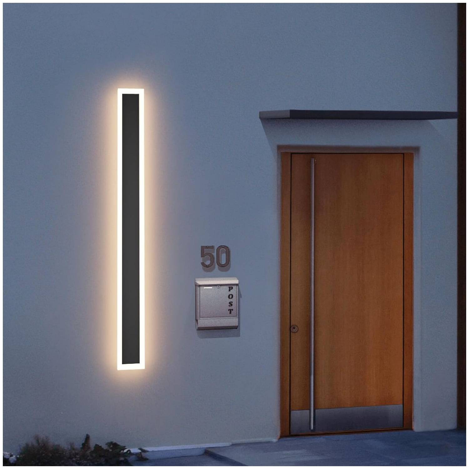 GENERICO Luz Foco Aplique Para Pared Led Exterior Blanco Calido 80cm