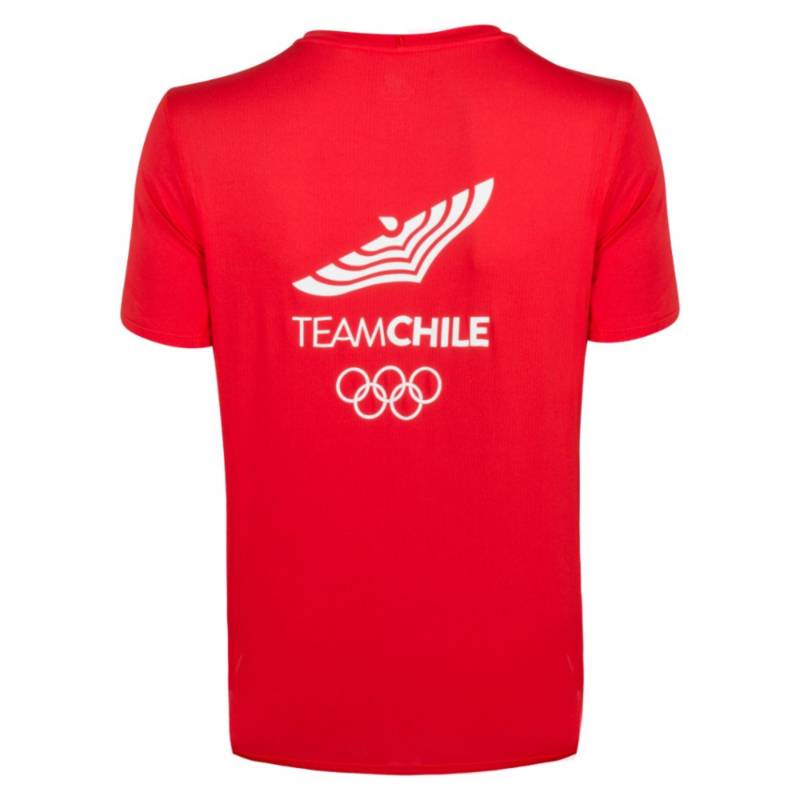 NEW BALANCE Polera Running Hombre New Balance Team Chile Roja