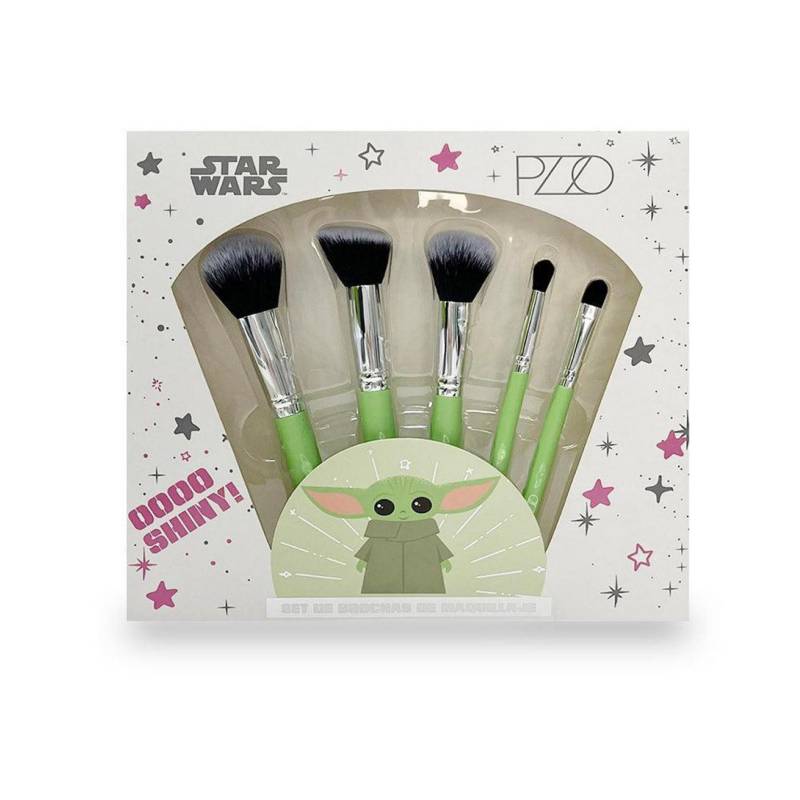PETRIZZIO - Set 5 Brochas De Maquillaje Diseño Baby Yoda -BV-