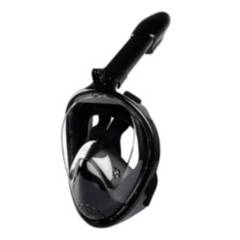 ESHOPANGIE - Máscara Snorkel  Buceo Antiniebla Con Soporte Gopro Negro