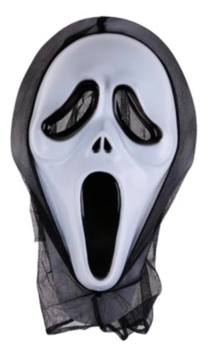 GENERICO Disfraz Alien Capa Mascara Luz Led Halloween