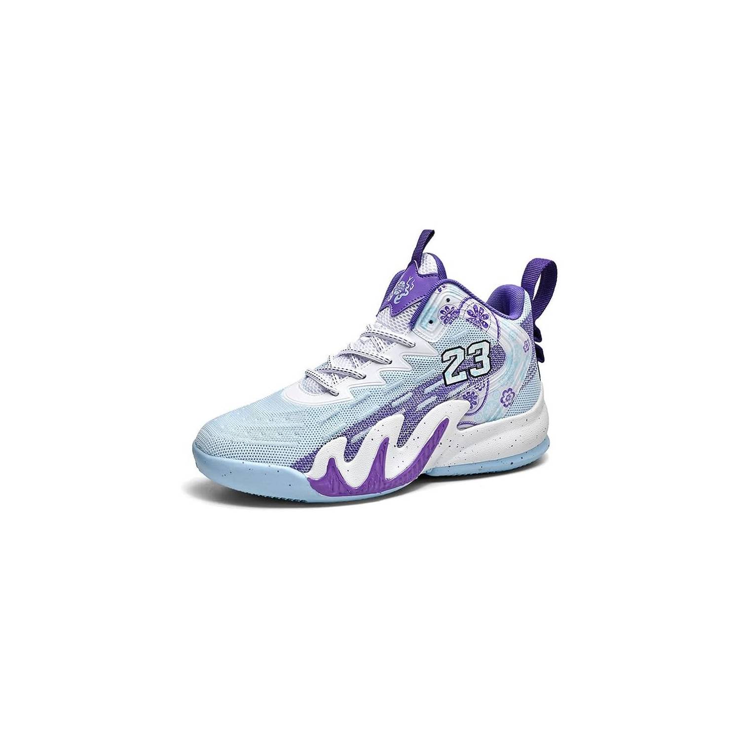 BLWOENS Zapatillas de baloncesto para hombre deportivo - Violeta.