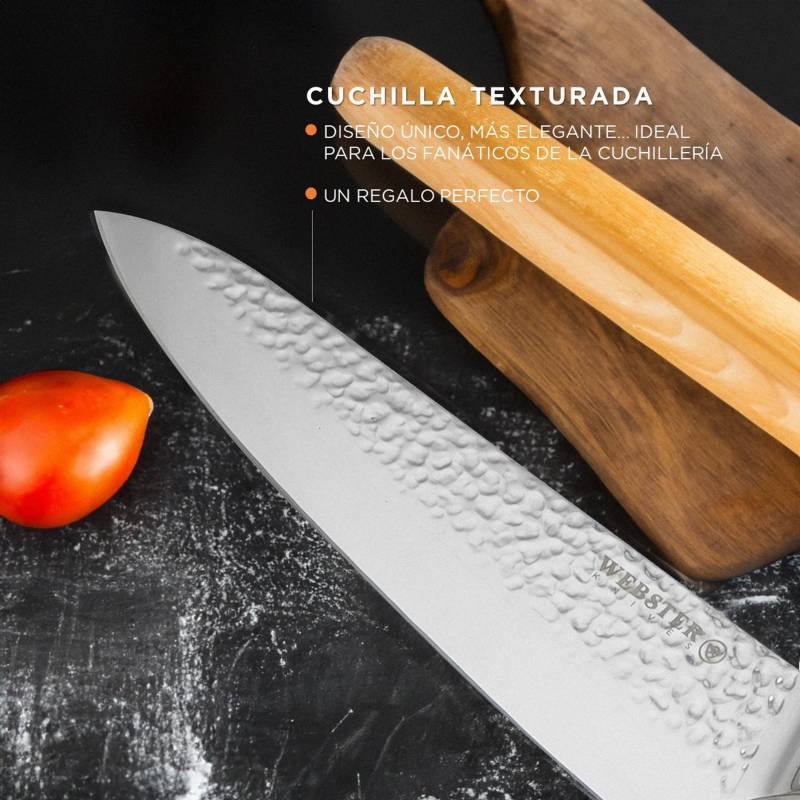 Set De Cuchillos De Cocina Chef Tabla De Regalo