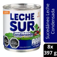 NESTLE - Sucedáneo de Leche Condensada LECHE SUR® Lata 397g Pack X8