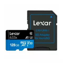 LEXAR - Memoria Micro SD 128GB Clase 10 A1 4K Nintendo Swtich