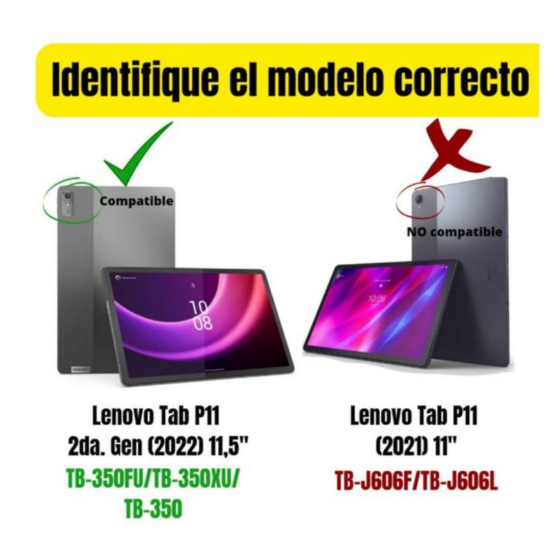 Funda Inteligente + Lámina Para Tablet Lenovo Tab P11