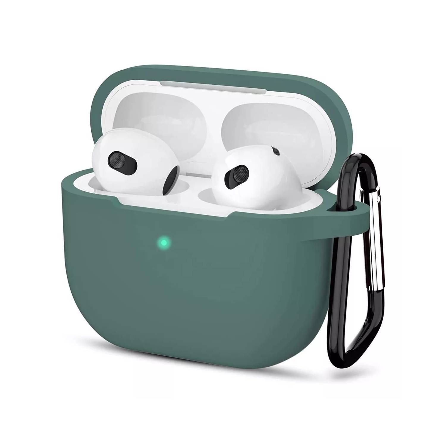 Estuche AirPods silicona logo verde