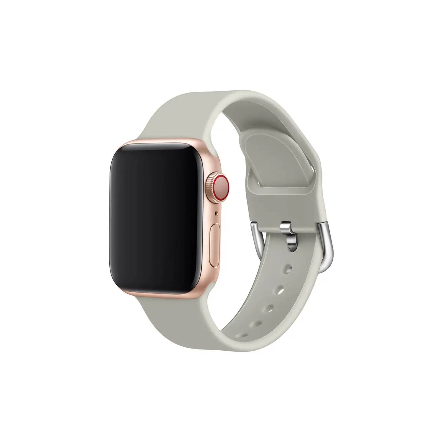 Correa silicona Apple Watch (gris) 