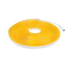 CRUSEC - Tiras Led De Silicona Neón Impermeables Flexible Cortable 5M Amarillo